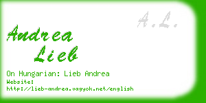 andrea lieb business card